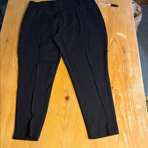 🌺 3 / $10 mix & match Seven7 Women's Black Leggings with Pintuck Seams XXL